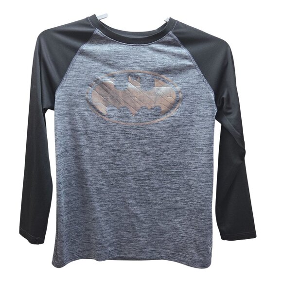 Old Navy Active Raglan Sleeve Athletic Tee Batman Graphic Size L (10-12) - Picture 1 of 7